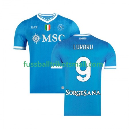 Fußballtrikots Napoli Romelu Lukaku 9 2025-2026 Kurzarm Heimtrikotsatz kaufen